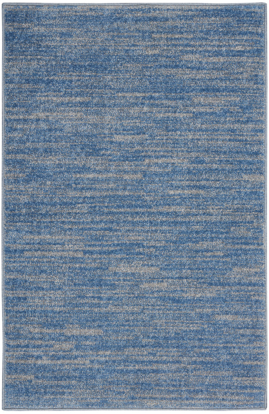 Nourison Nourison Essentials 2' x 4' Blue/Grey Outdoor Rug