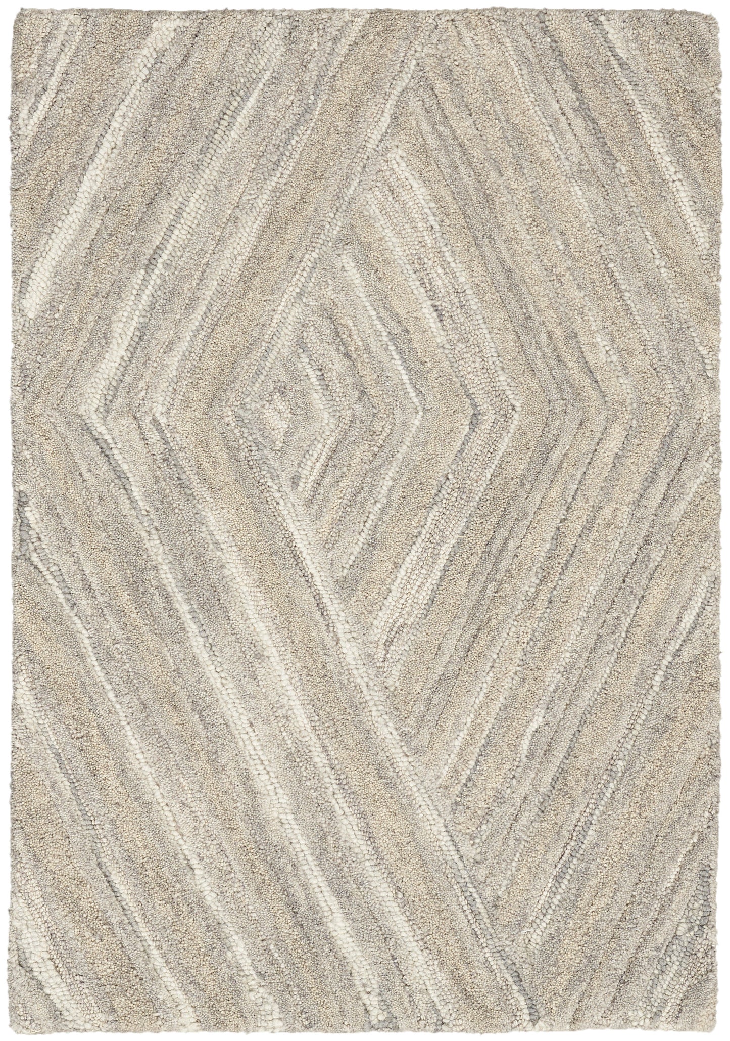 Nourison Graceful 5'3" x 7'3" Grey Modern Indoor Rug