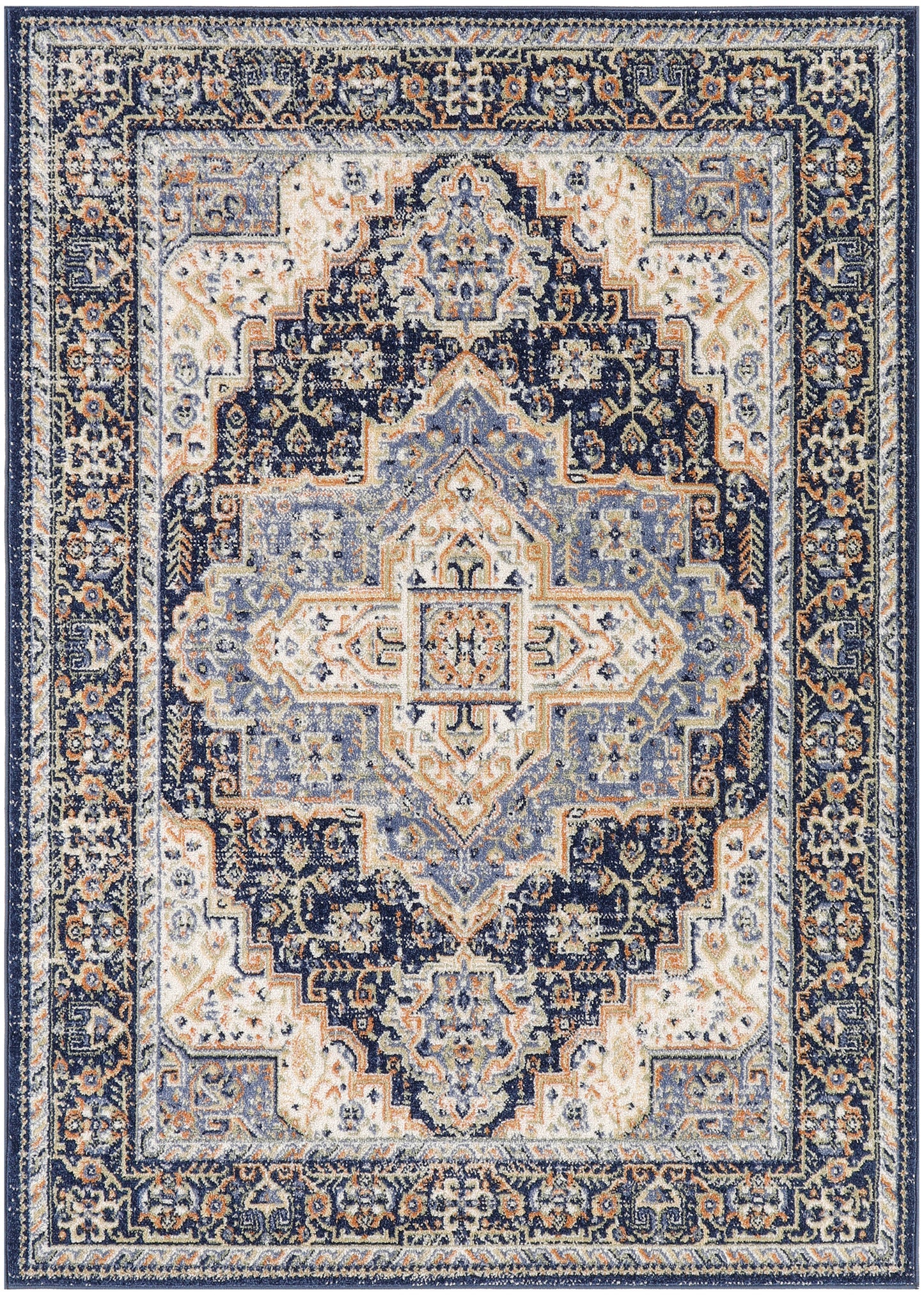 Nourison Nourison Essentials Persian 5' x 7' Navy Vintage Rug