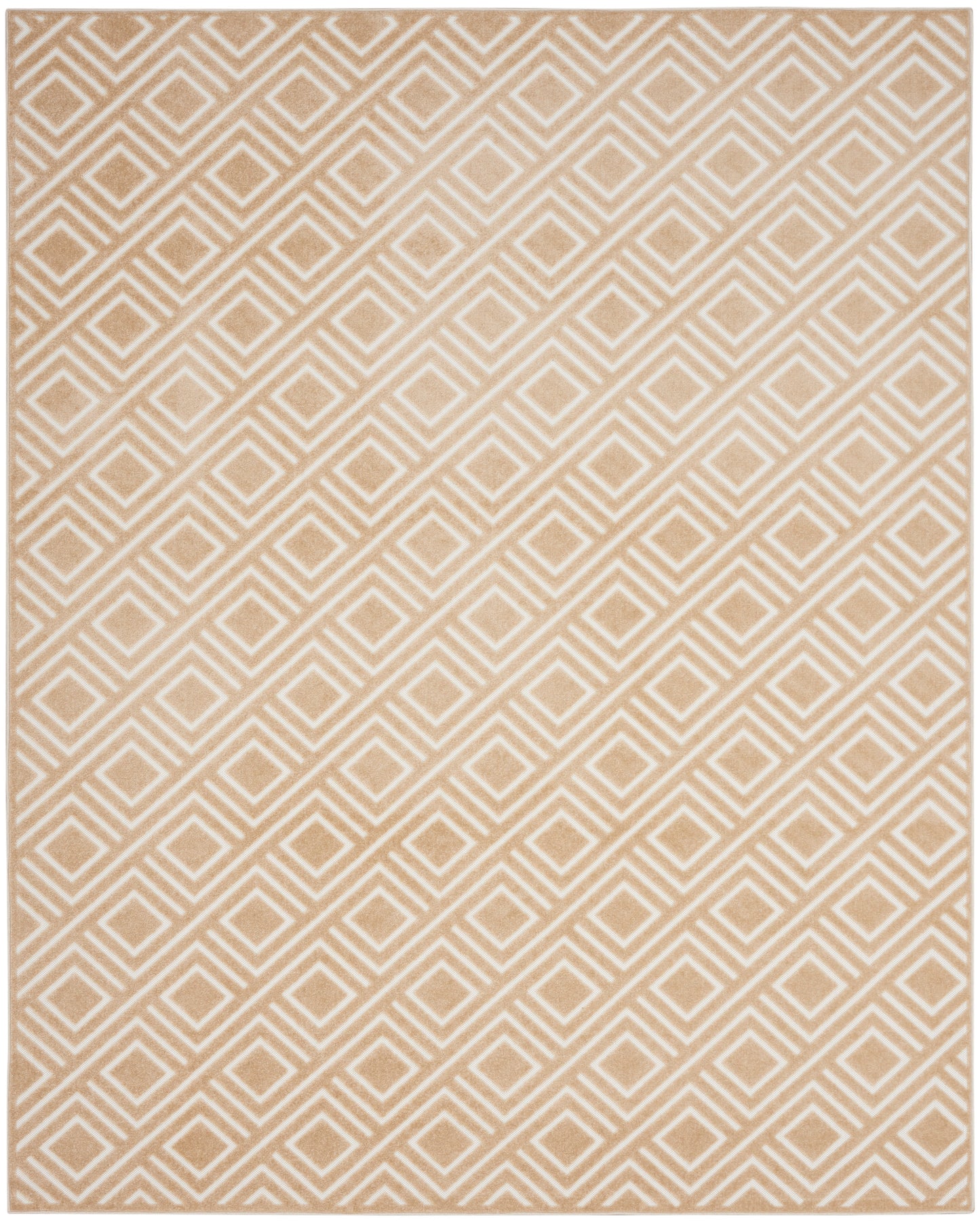 Nourison Care Free 9'2" x 12' Taupe Modern Indoor Rug