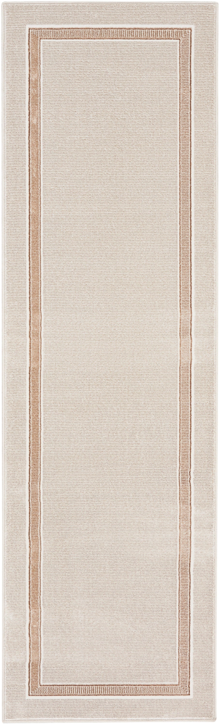 Nourison Glitz 2'3" x 7'6" Ivory Cream Contemporary Indoor Rug