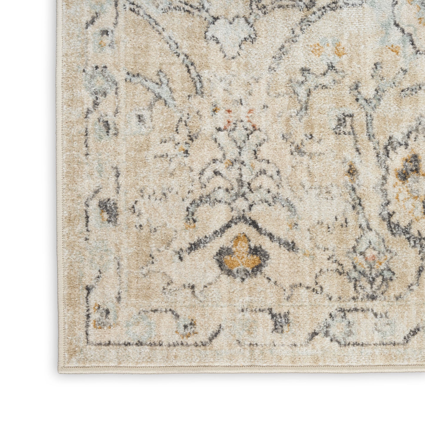 Nourison Oushak Home 8' x 9'10" Cream Vintage Indoor Rug