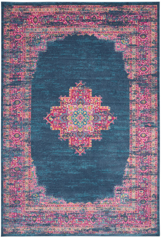 Nourison Passion 10' x 14' Blue Bohemian Indoor Rug