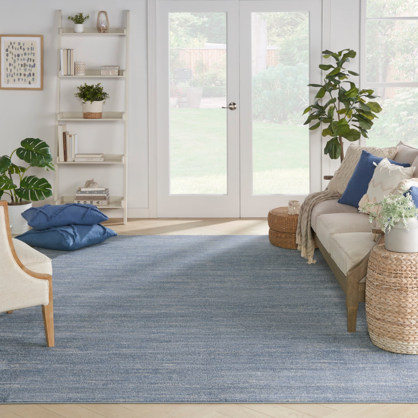 Nourison Nourison Essentials 9' x 12' Blue/Grey Outdoor Rug