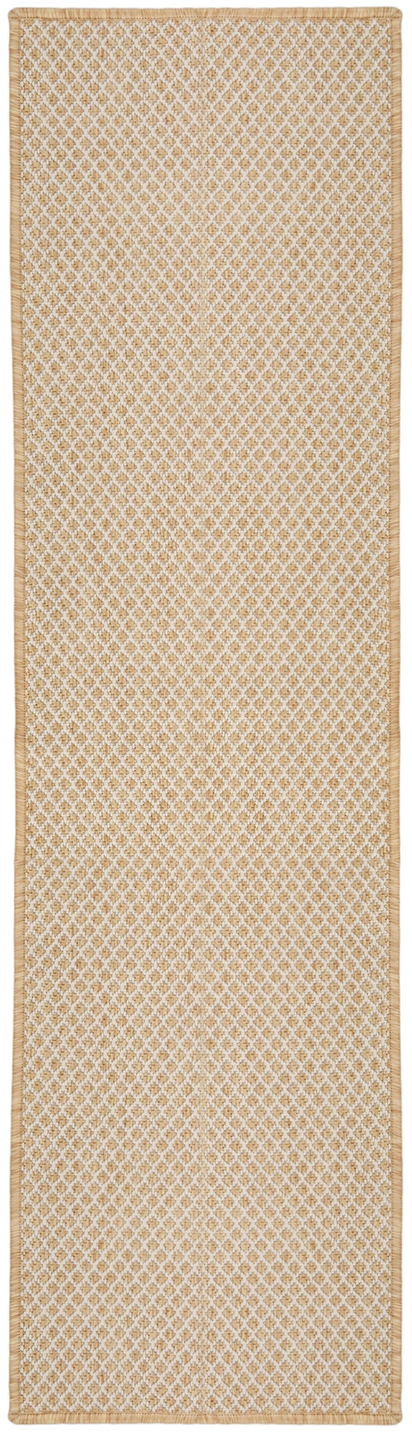 Nourison Courtyard 2' x 6' Natural Modern Rug