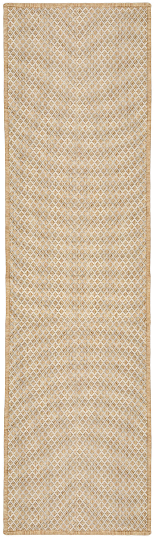 Nourison Courtyard 2' x 6' Natural Modern Rug