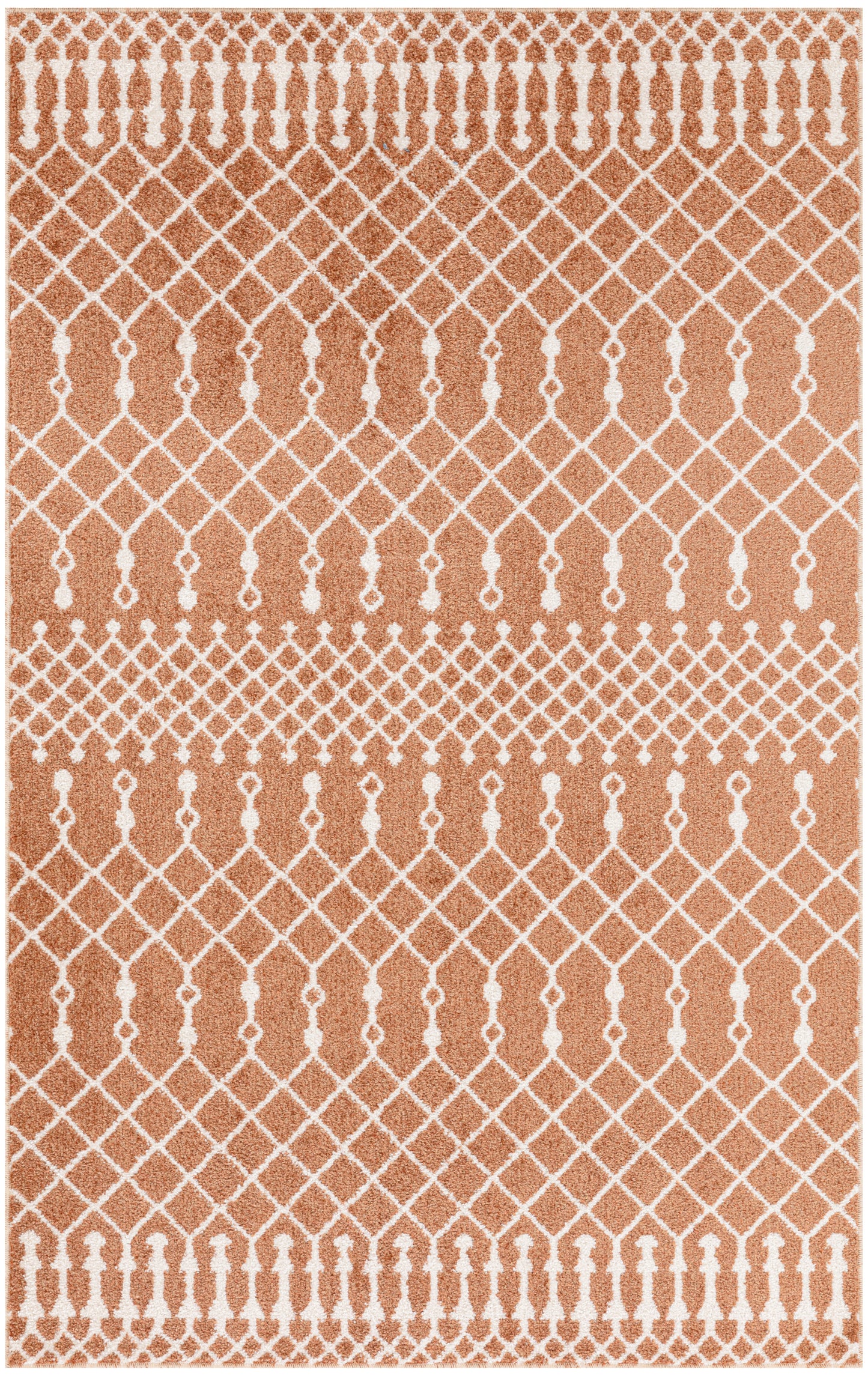 Nourison Astra Machine Washable 3'3" x 5' Copper Bohemian Indoor Rug