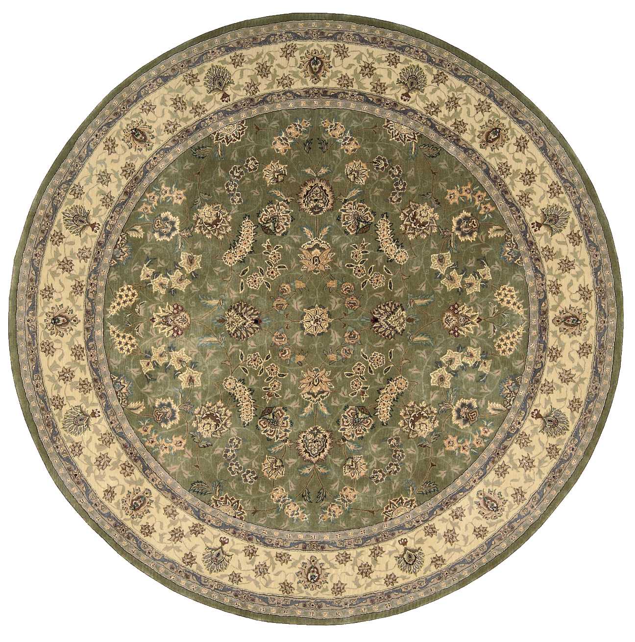 Nourison Nourison 2000 8' x Round Olive Traditional Indoor Rug