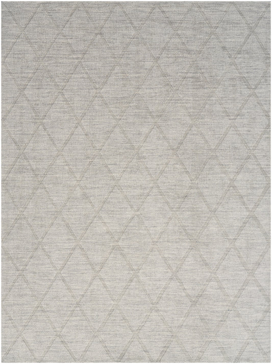 Nourison Wool Haven 3'9" x 5'9" Grey Modern Indoor Rug