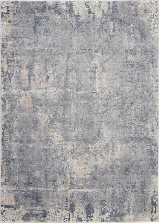 Nourison Rustic Textures 3'11" x 5'11" Grey Beige Modern Indoor Rug