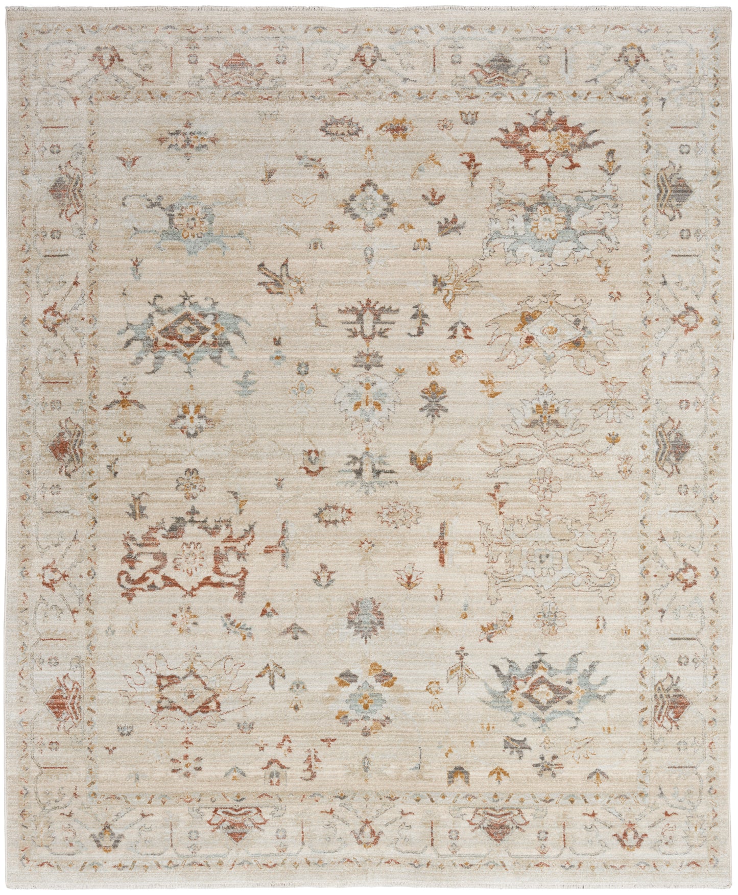 Nourison Traditional Home 7'10" x 10'1" Beige Vintage Indoor Rug