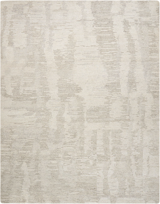 Nourison Ellora 7'9" x 9'9" Ivory Grey Modern Indoor Rug