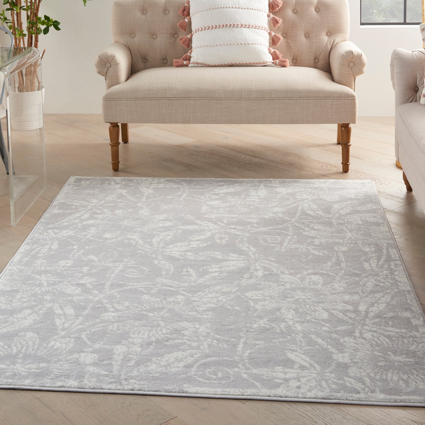 Nourison Whimsicle 6' x 9' Grey Farmhouse Indoor Rug