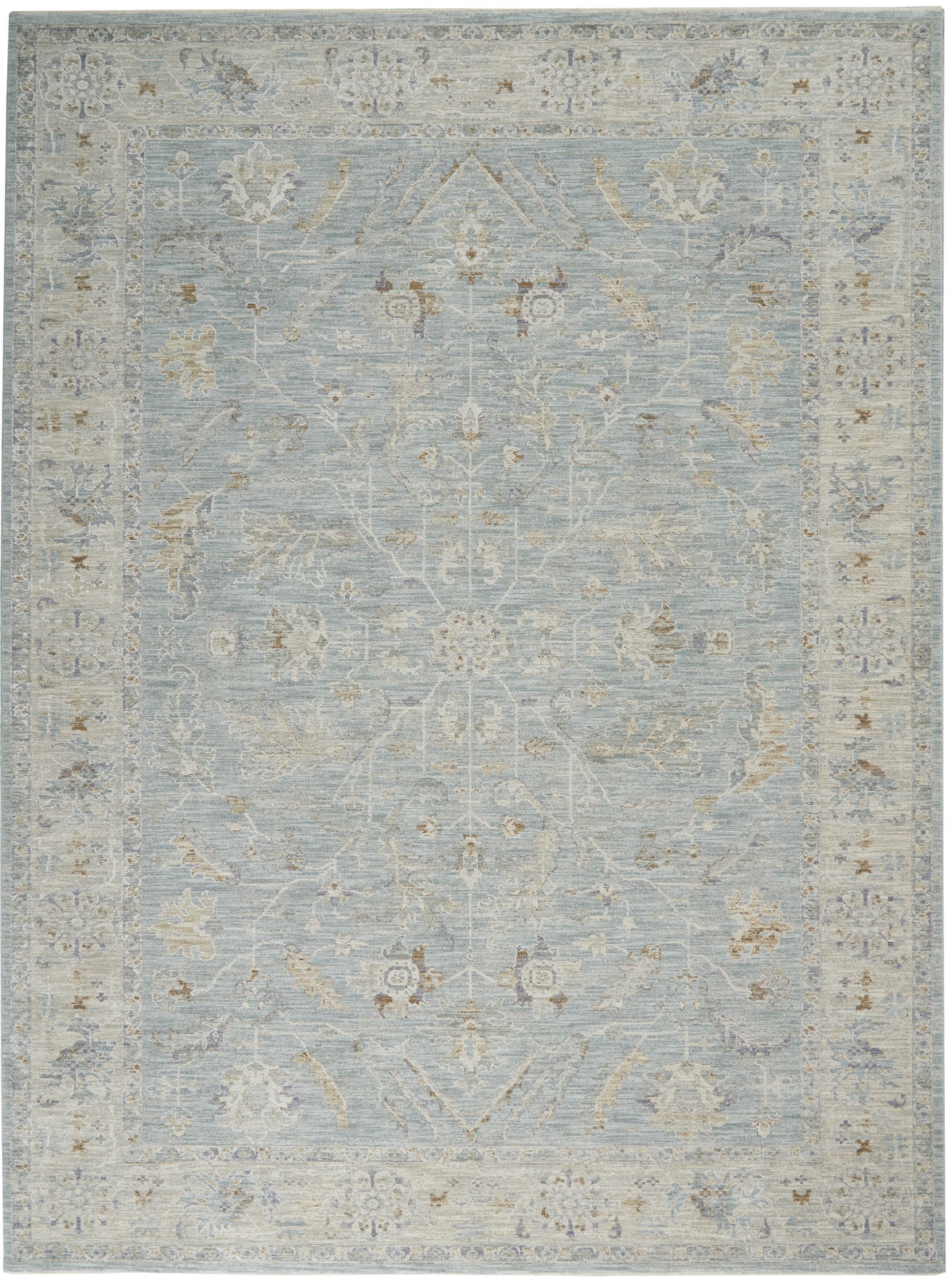 Nourison Infinite 7'10" x 10'4" Blue Vintage Indoor Rug