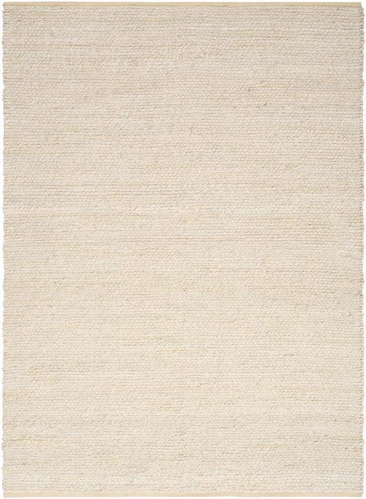 Nourison Natural Jute 4' x 6' Ivory Farmhouse Indoor Rug