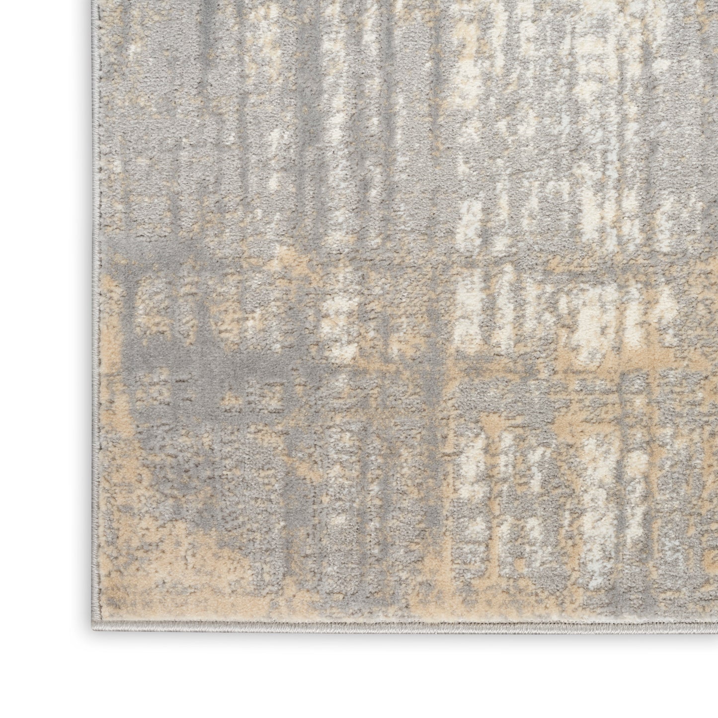 Calvin Klein CK005 Enchanting 8' x 10' Grey Ivory Modern Indoor Rug