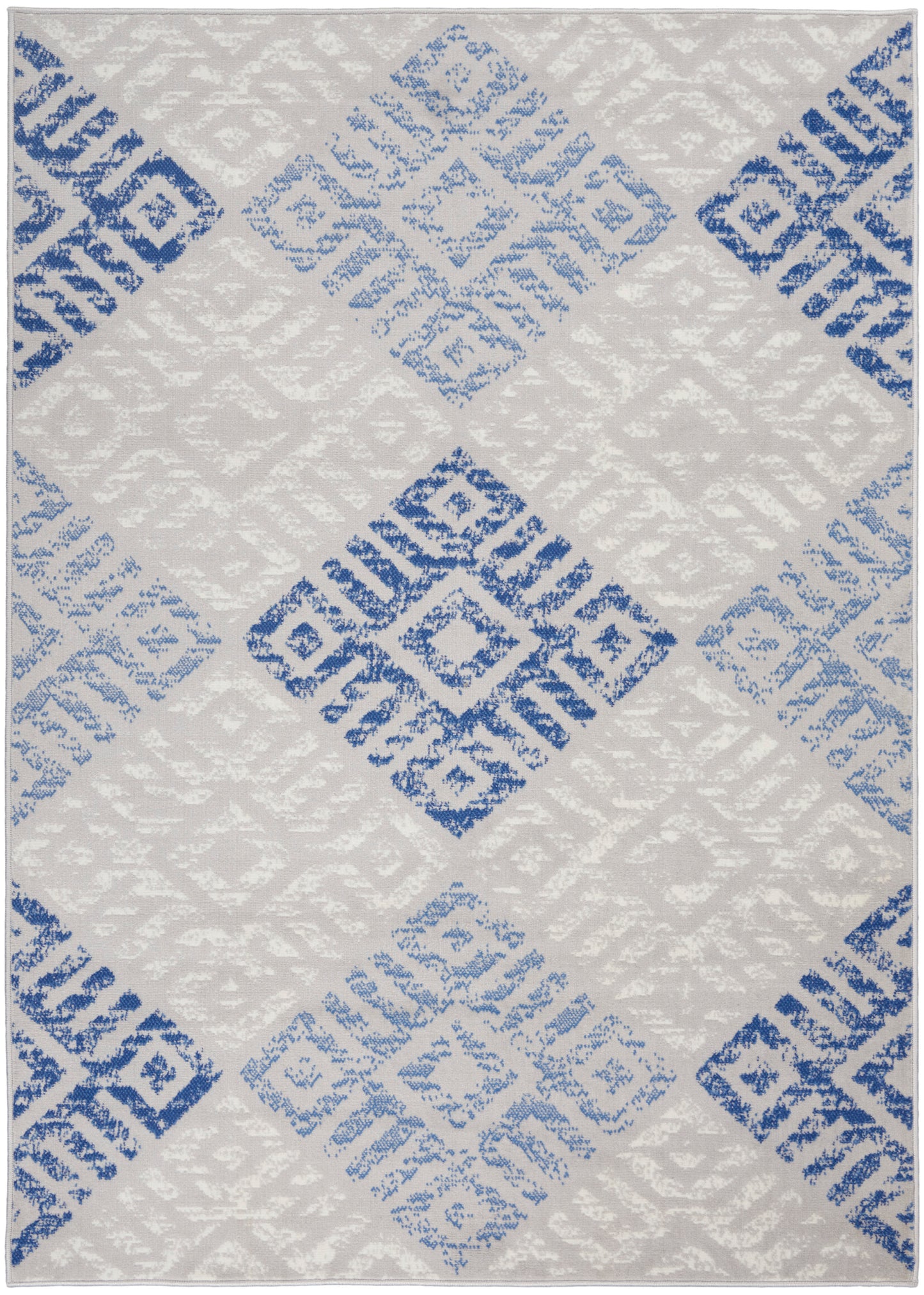 Nourison Whimsicle 4' x 6' Grey Blue Bohemian Indoor Rug