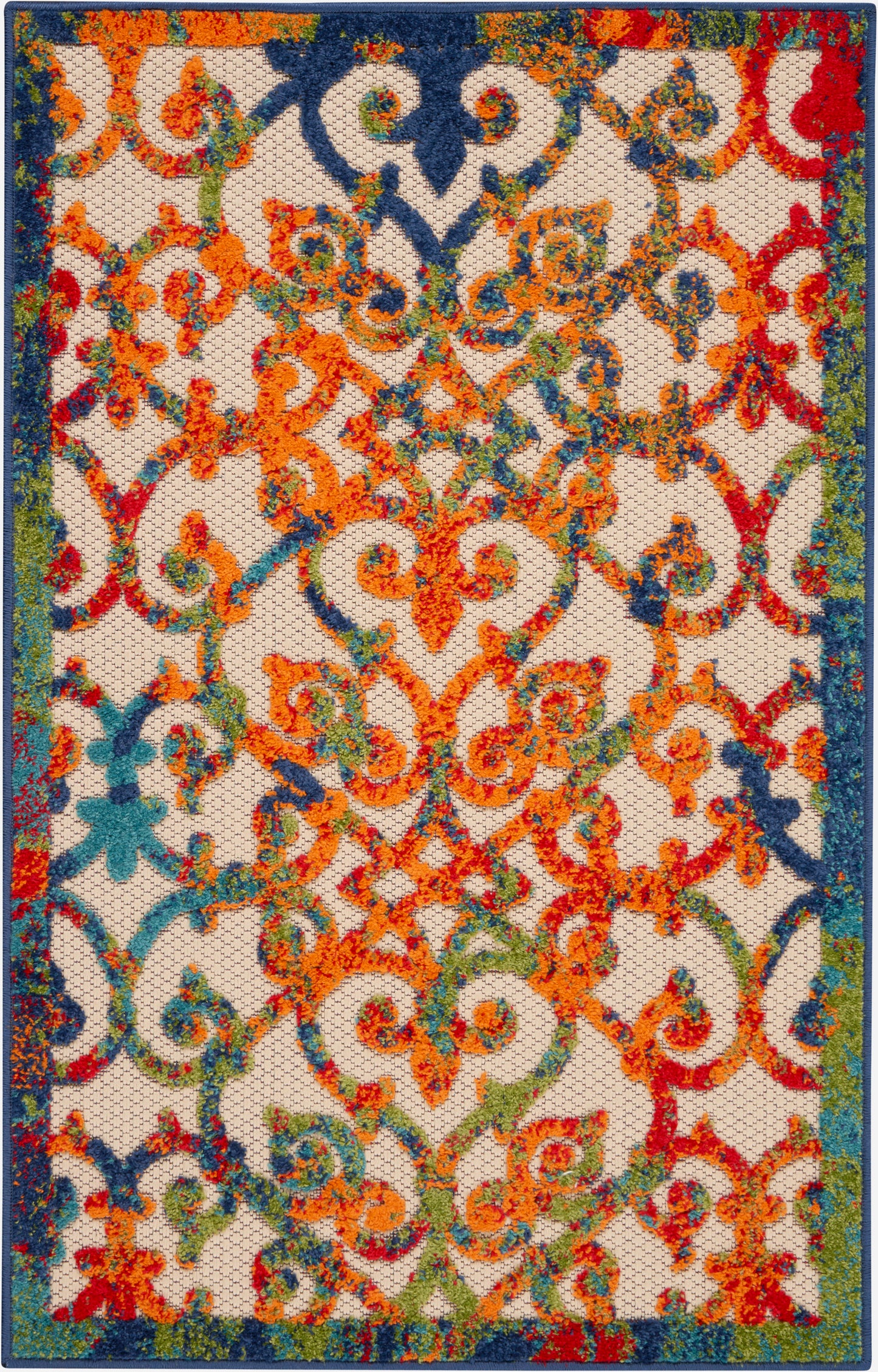 Nourison Aloha 2'8" x 4' Multicolor Contemporary Rug