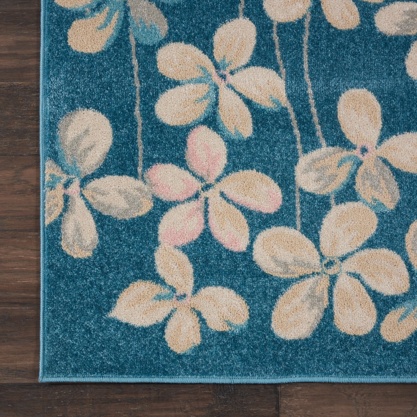 Nourison Tranquil 8'10" x 11'10" Turquoise Contemporary Indoor Rug