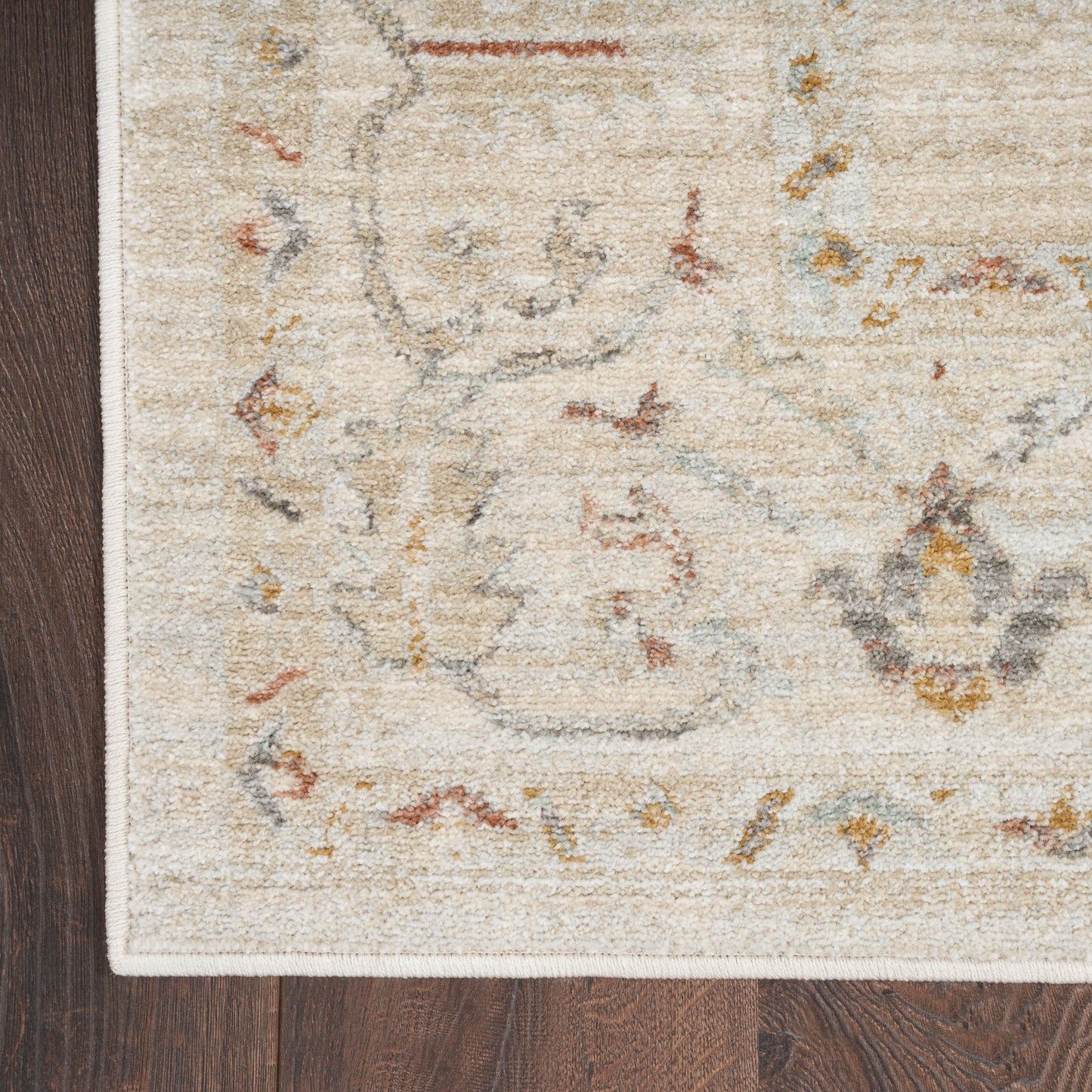 Nourison Traditional Home 2'3" x 8' Beige Vintage Indoor Rug