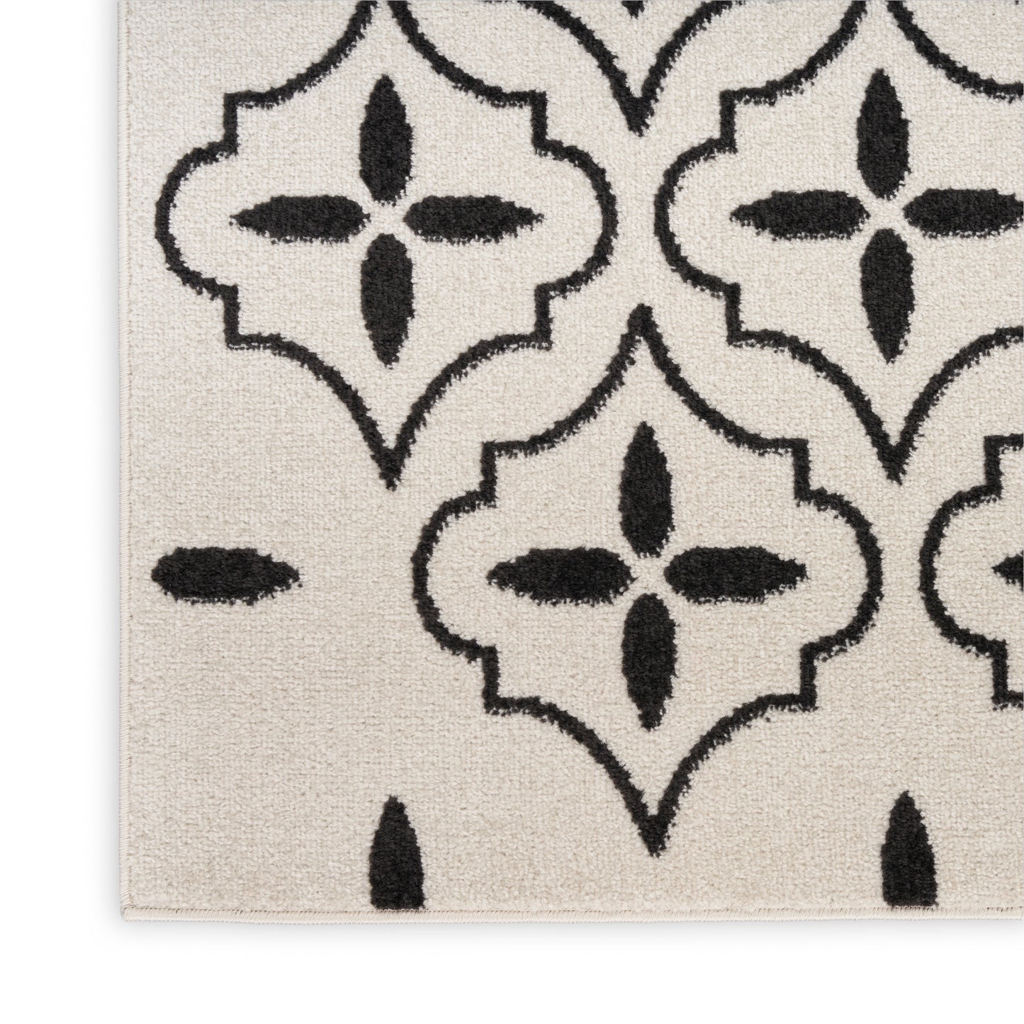 Nourison Nourison Essentials 5' x 7' Ivory Black Modern Rug