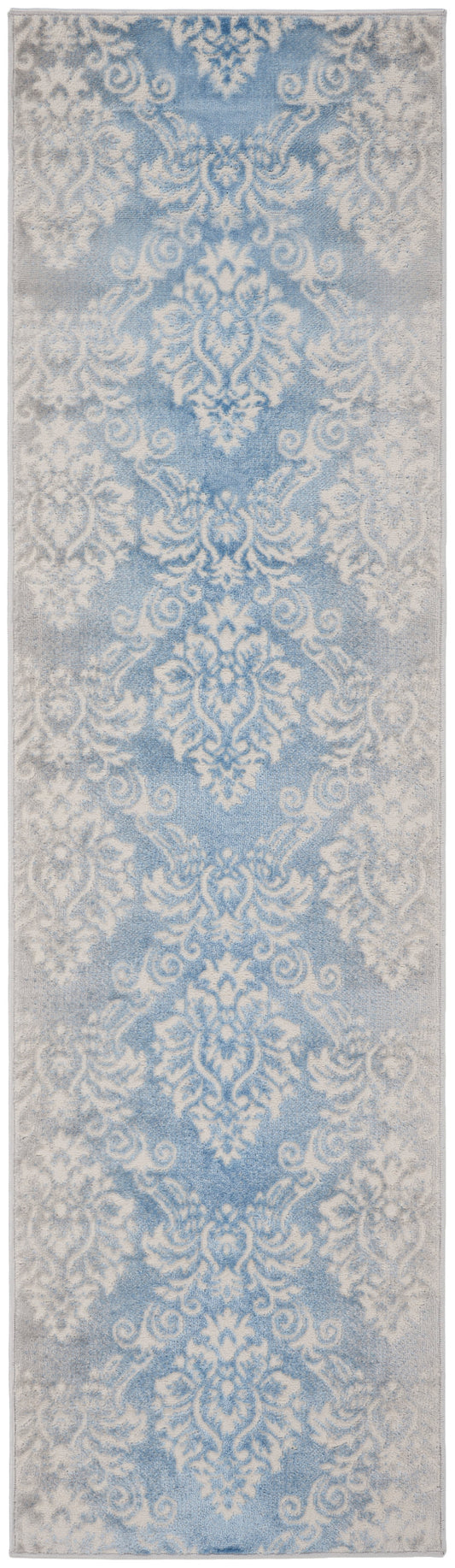 Nourison Elation 2'3" x 7'6" Ivory Blue Vintage Indoor Rug