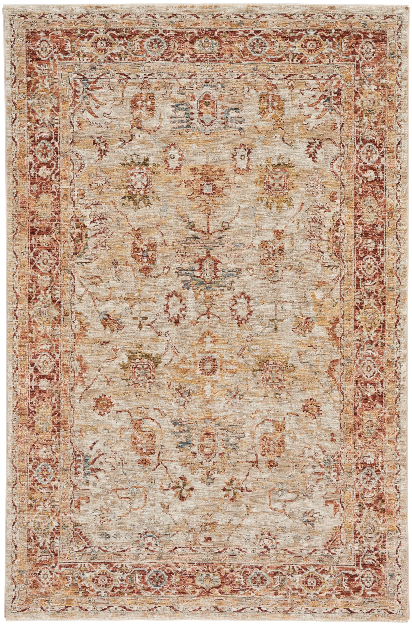 Nourison Sahar 5'3" x 7'8" Ivory Persian Indoor Rug