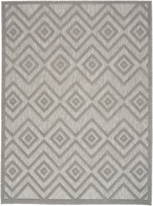 Nourison Versatile 6' x 9' Silver Grey Modern Rug