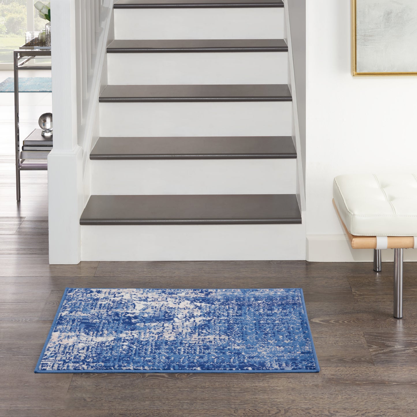 Nourison Whimsicle 2' x 3' Blue Ivory Modern Indoor Rug