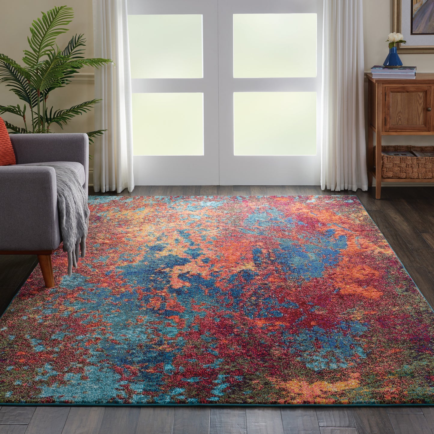 Nourison Celestial 7'10" x 10'6" Atlantic Modern Indoor Rug