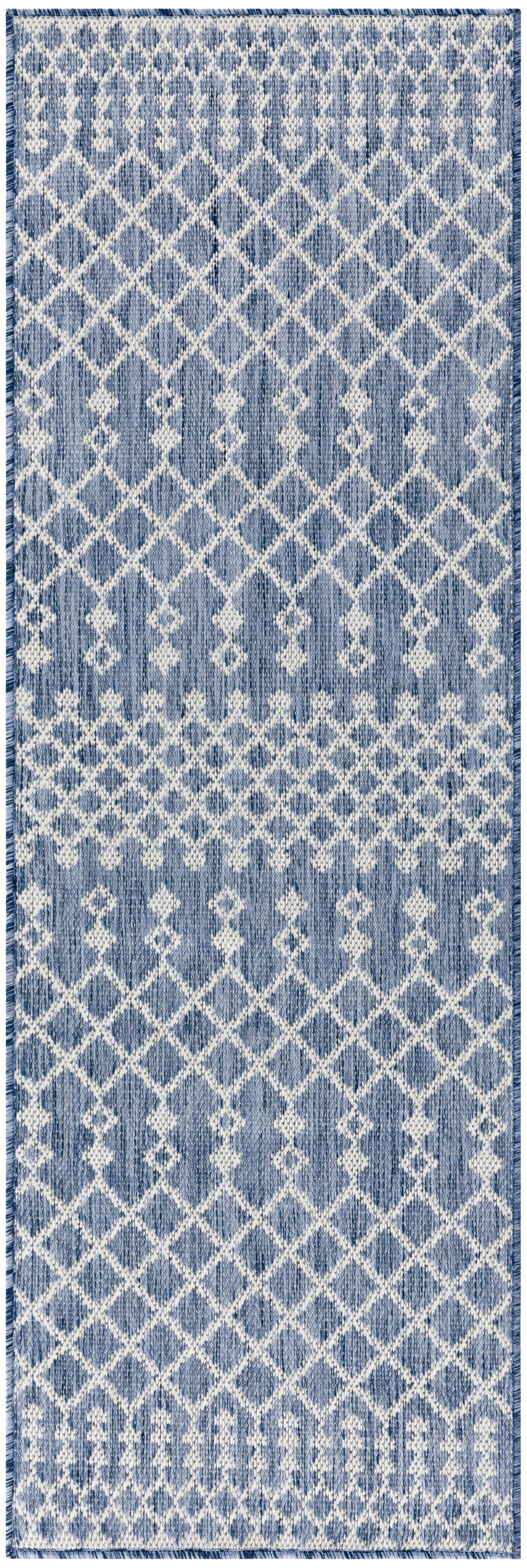 Nourison Positano 2' x 6' Navy Blue Modern Rug