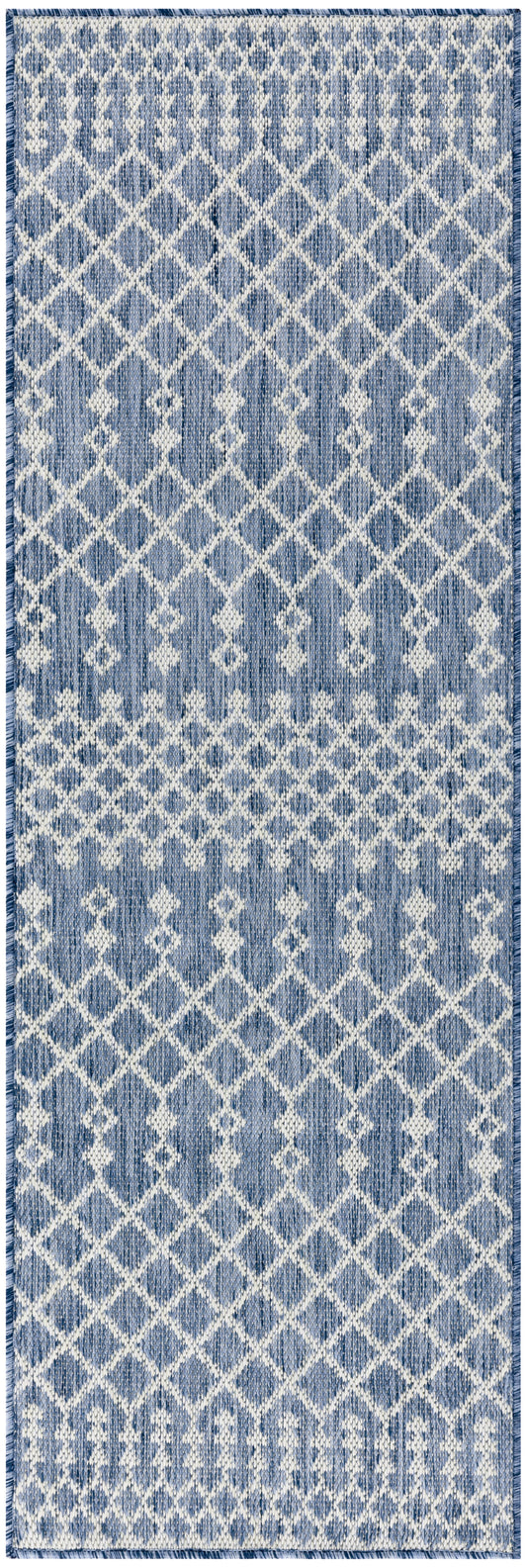 Nourison Positano 2' x 6' Navy Blue Modern Rug