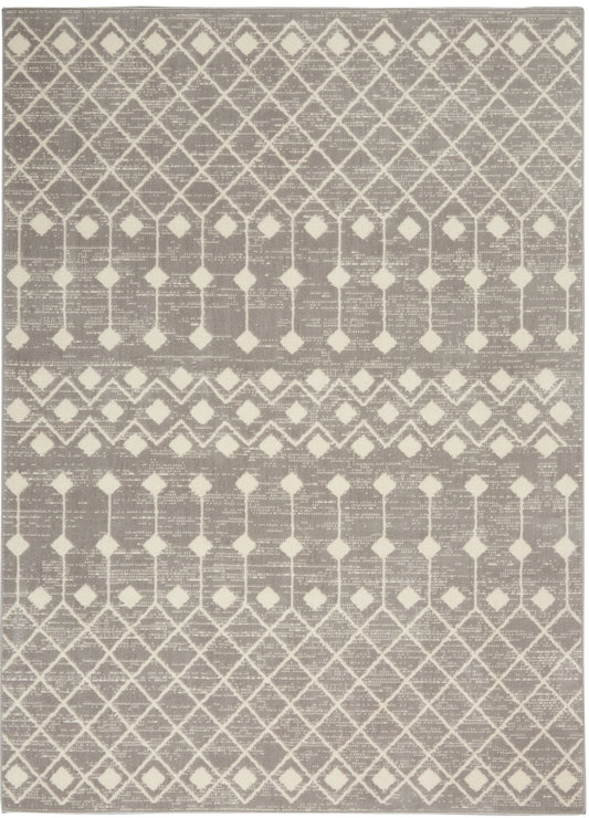 Nourison Grafix 5'3" x 7'3" Grey Bohemian Indoor Rug