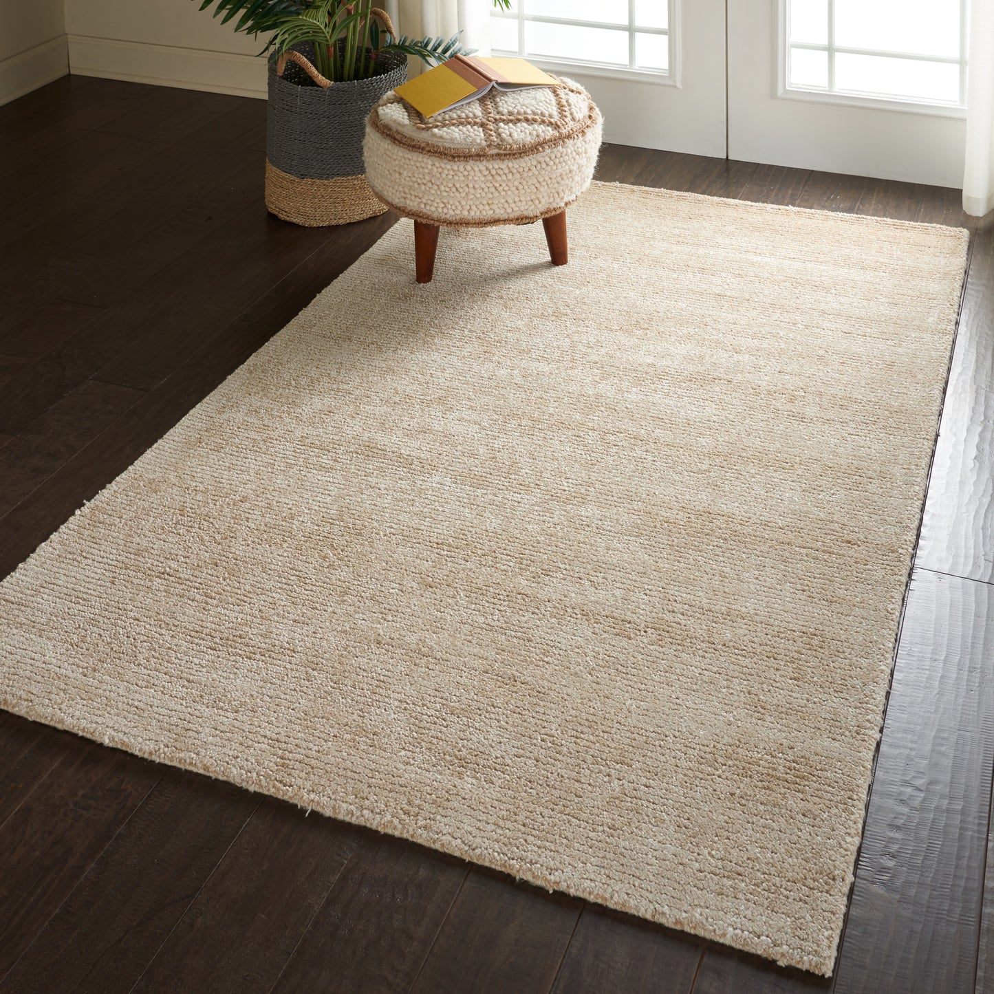 Nourison Weston 3'9" x 5'9" Linen Modern Indoor Rug