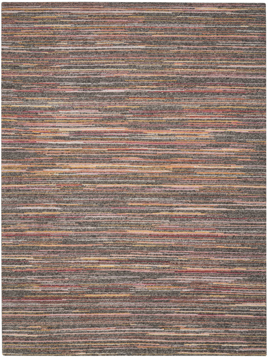 Nourison Plateau 9'9" x 13'9" Grey Flame Modern Indoor Rug