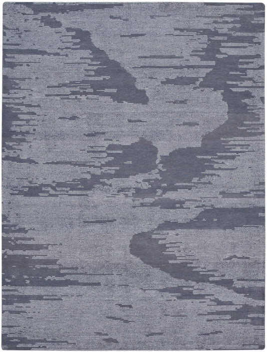 Michael Amini Ma30 Star 7'9" x 9'9" Blue Modern Indoor Rug