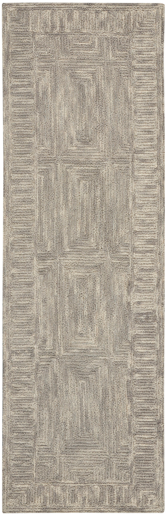 Nourison Colorado 2'3" x 7'6" Grey Modern Indoor Rug