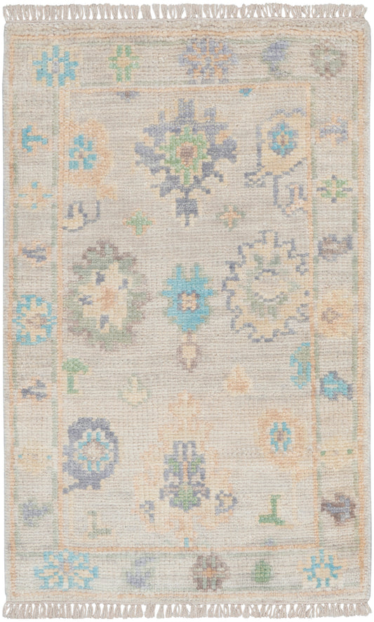 Nourison Odessa 2' x 3' Ivory Multicolor Vintage Indoor Rug