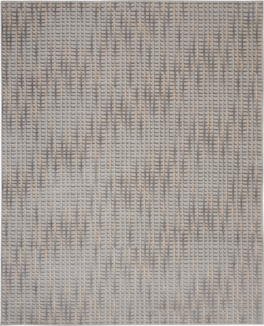 Nourison Solace 8' x 10' Grey Beige Contemporary Indoor Rug