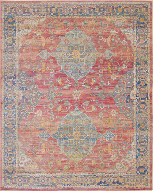 Nourison Ankara Global 7'10" x 9'10" Multicolor Vintage Indoor Rug