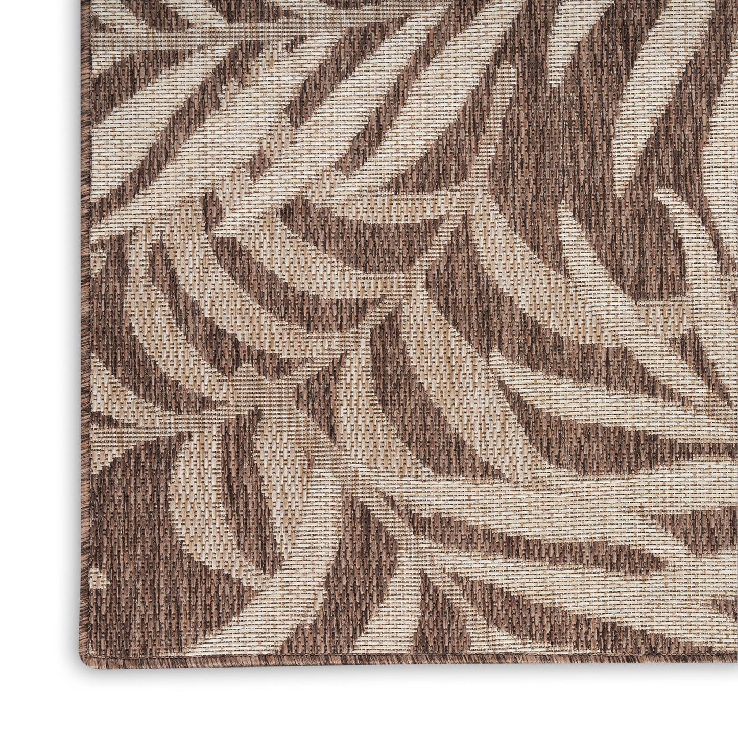 Nourison Garden Oasis 5' x 7' Mocha Tropical Rug