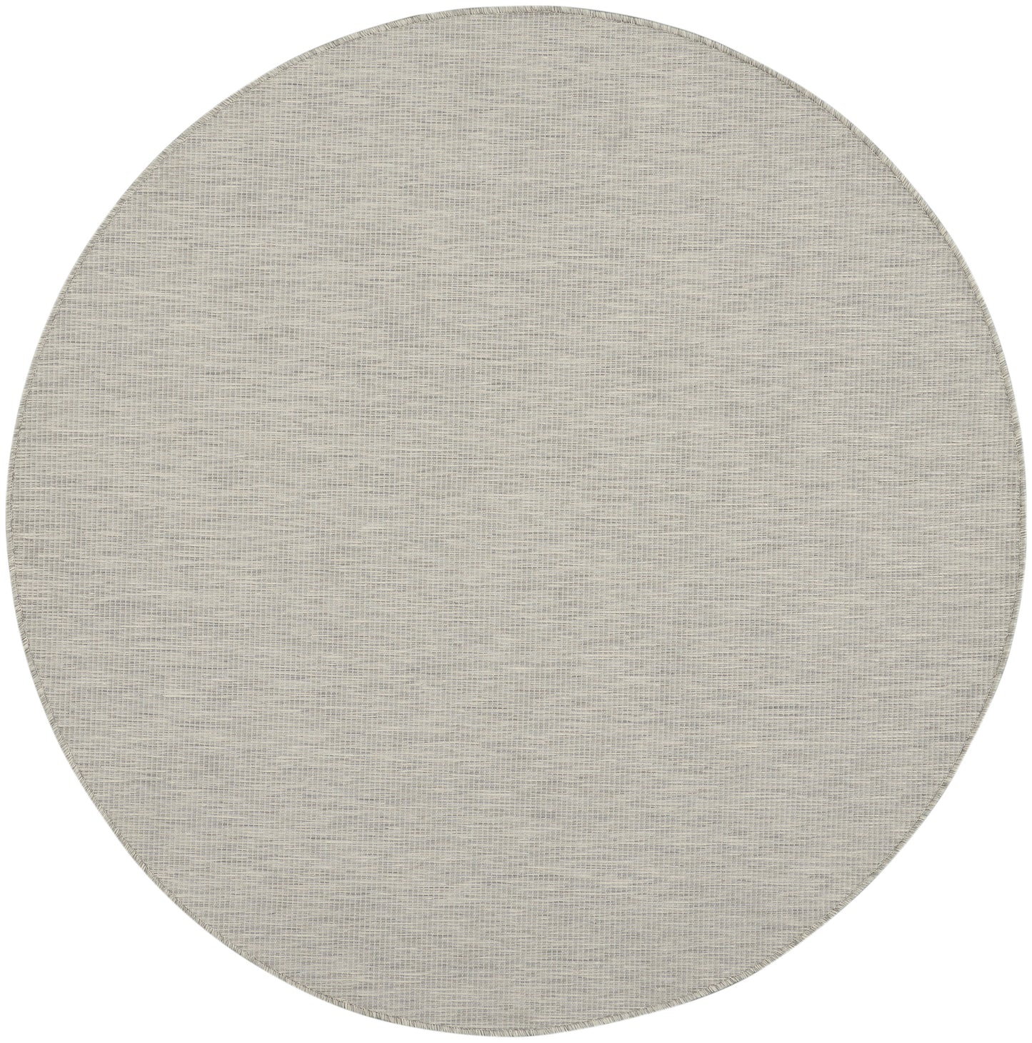 Nourison Positano 6' x Round Light Grey Modern Rug