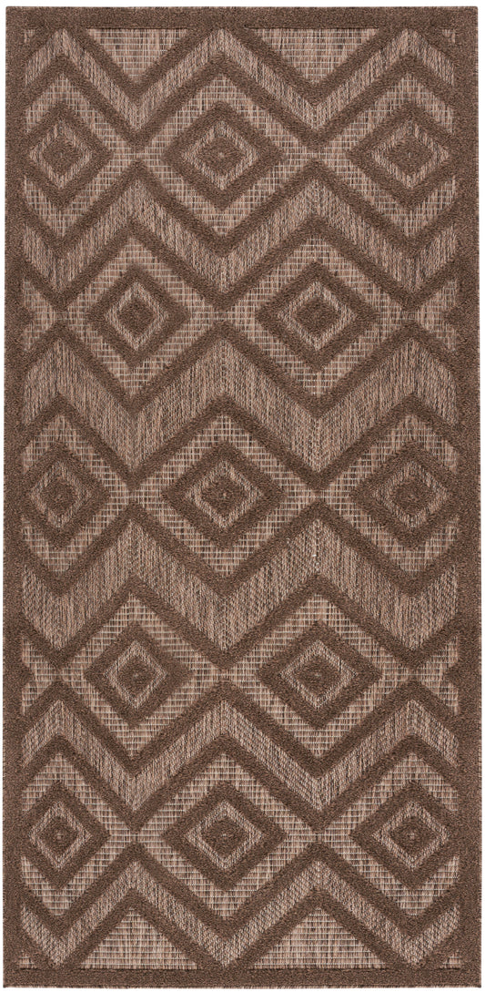 Nourison Versatile 2' x 4' Brown Modern Rug