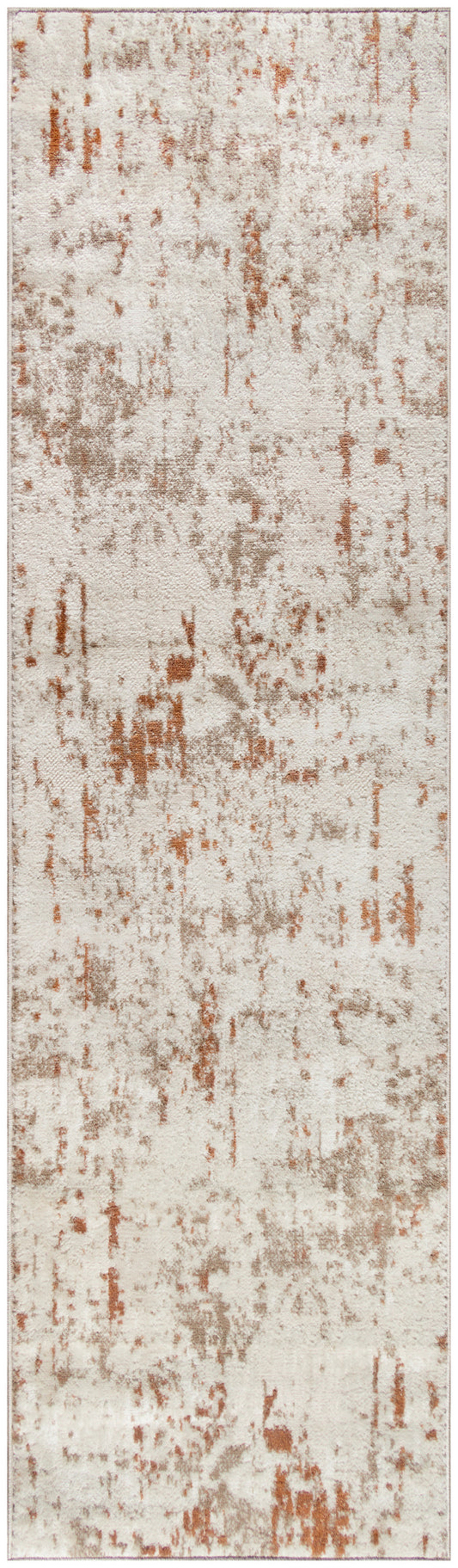 Nourison Quarry 2'2" x 7'6" Ivory Rust Modern Indoor Rug