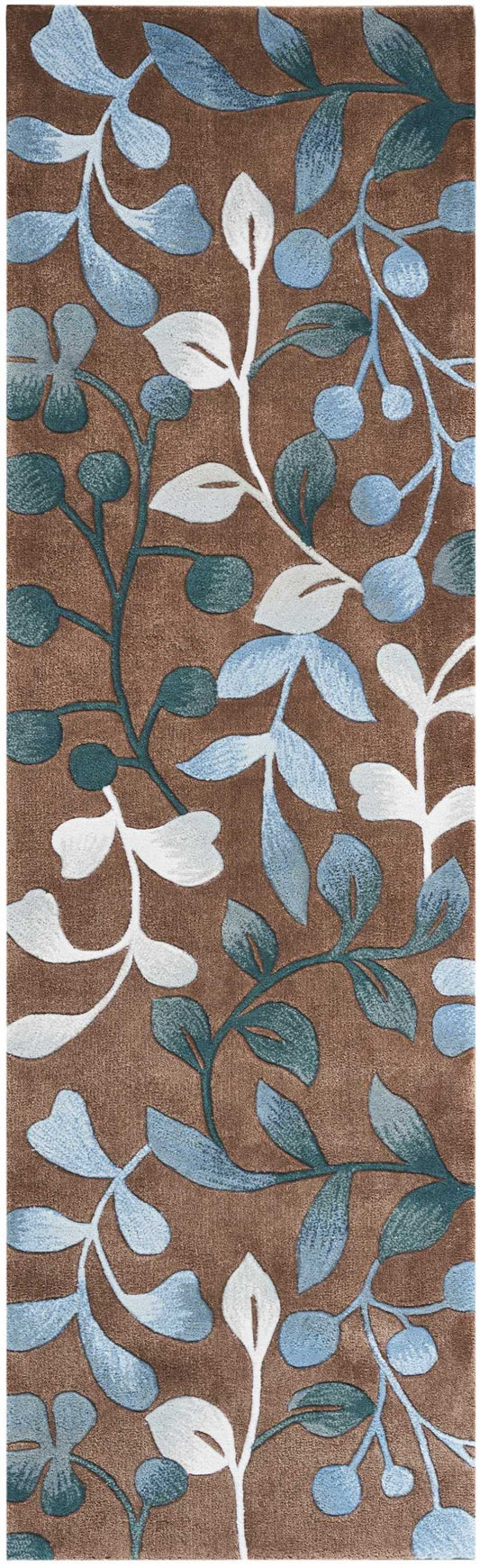 Nourison Contour 2'3" x 8' Mocha Contemporary Indoor Rug