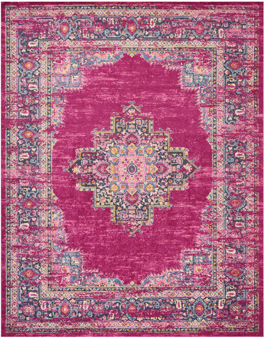 Nourison Passion 8' x 10' Fuchsia Bohemian Indoor Rug