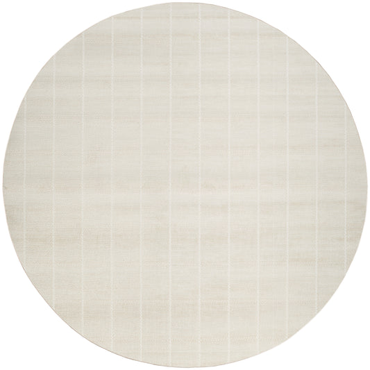 Nourison Serenity Home 8' x Round Ivory Modern Indoor Rug