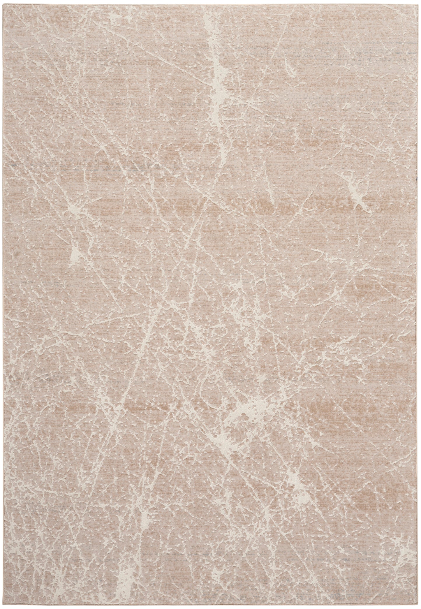 Nourison Exhale 5'3" x 7'3" Mocha Ivory Modern Indoor Rug