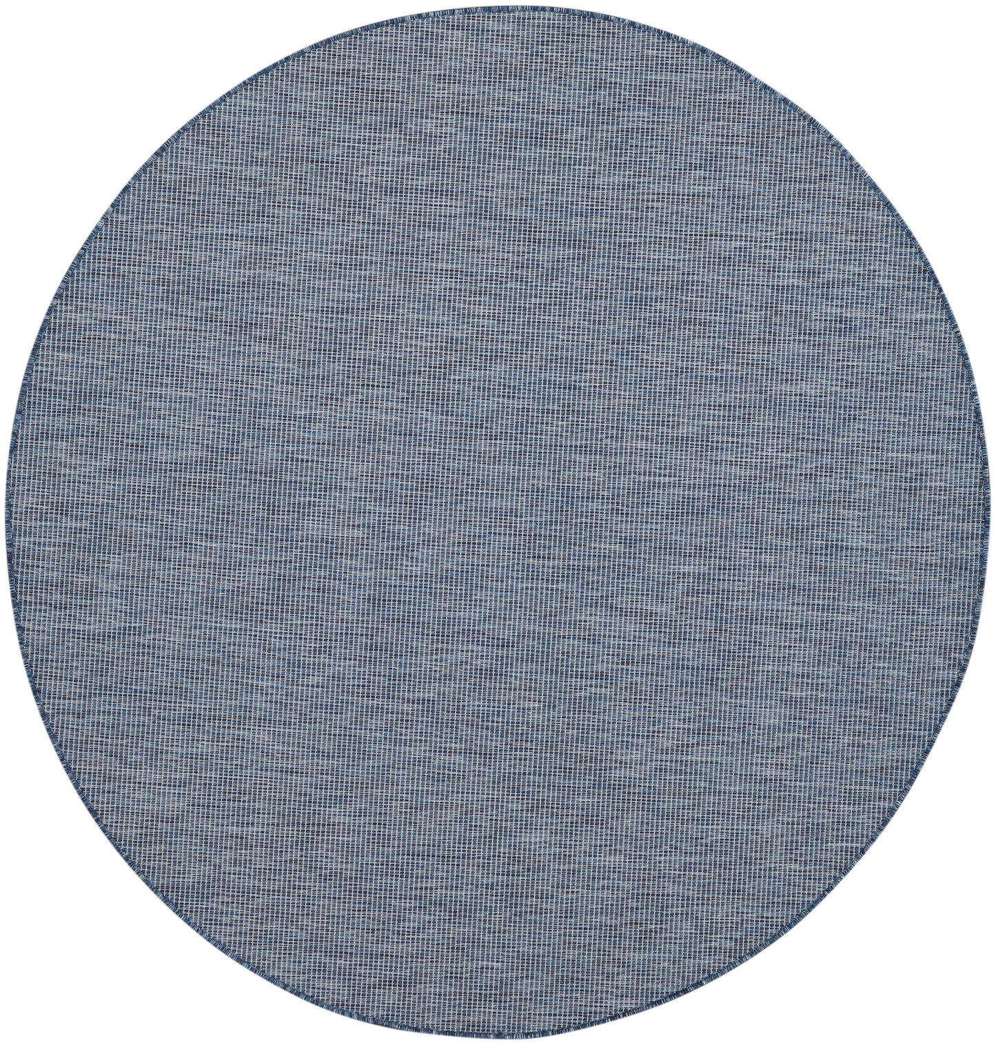 Nourison Positano 6' x Round Navy Blue Modern Rug