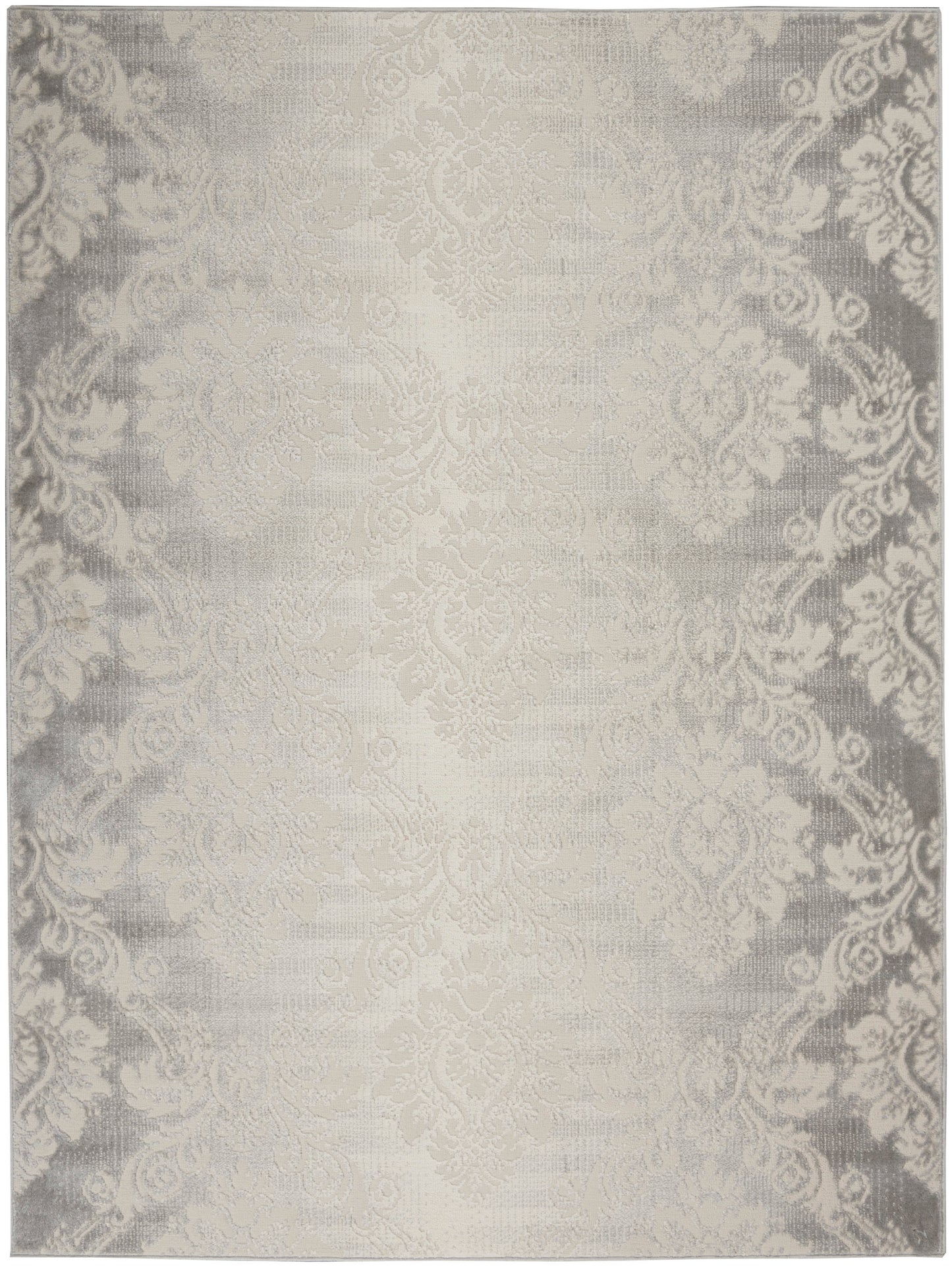 Nourison Elation 4' x 6' Ivory Grey Vintage Indoor Rug